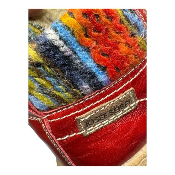 Josef Seibel Maren Women's 38 7.5-8 Bootie Leather Ankle Boot Red Warm Comfort - Picture 12 of 16